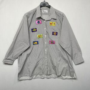 Mili Designs Women Blouse Top Button Shirt Size 2X or 3X Fish Theme B333 -30